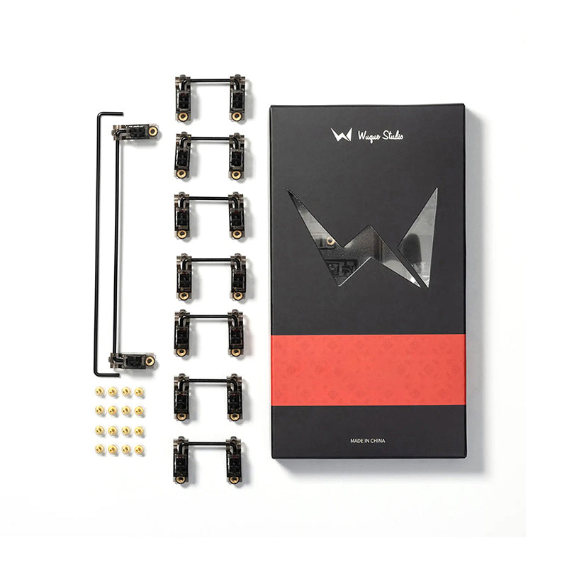 WuqueStudio WS Stabs V3.1 Black Glitter Stabilizers Set