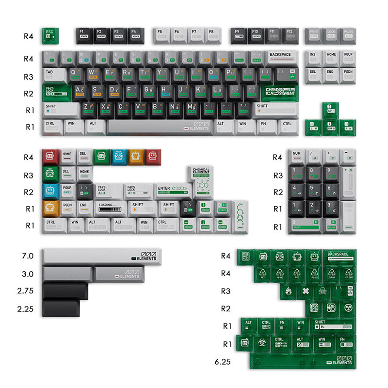 【美品】Frontier Chemical-001 Keycap ACGAM FRONTIER Chemistry 001 PBT Cherry Keycaps - WhatGeek