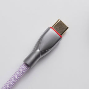 ACGAM Custom Coiled Aviator Cable USB-C Light Purple