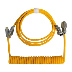 ACGAM Custom Coiled Aviator Cable USB-C Yellow