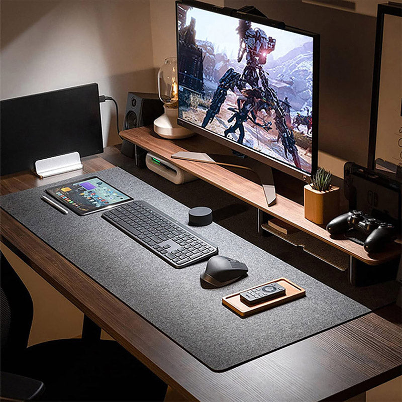 Felt Desk Mat Large Mouse Pad Computer Desk Mat WhatGeek