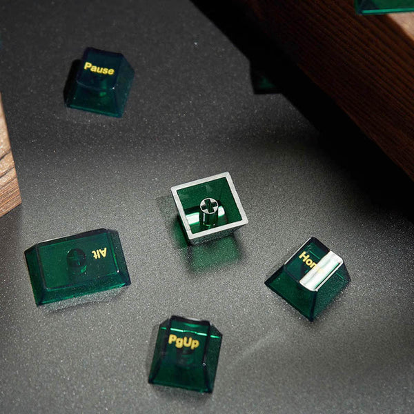 ACGAM Jade Cherry Profile Transparent Keycaps Set
