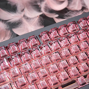 ACGAM Jade Cherry Profile Transparent Keycaps Set