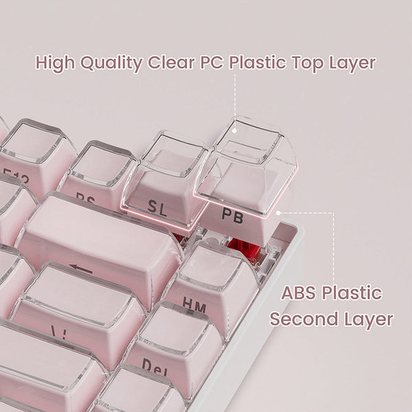 ACGAM Jello Translucent Jelly Keycap Set OEM Profile 113 Keys