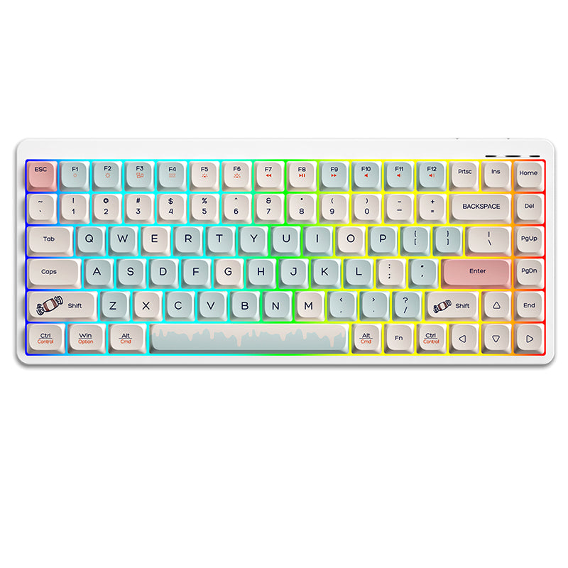 Clavier Gamer sans fil Bluetooth mécanique (Red Low Profile