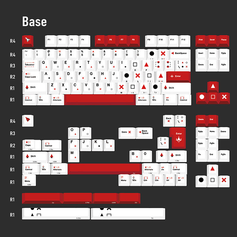 ACGAM x Monster Lab TIC-TAC-TOE Keycaps Set