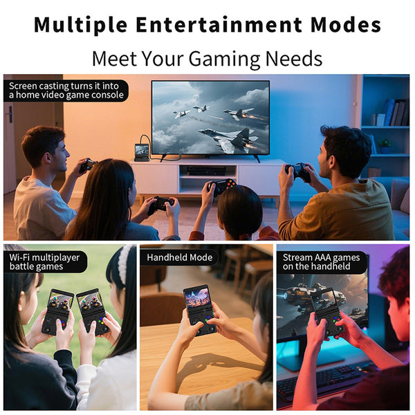 ANBERNIC RG34XXSP Flip Game Console with 3.4" Screen and Joystick