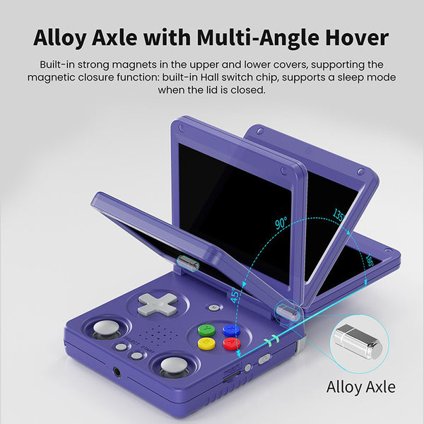 ANBERNIC RG34XXSP Flip Game Console with 3.4" Screen and Joystick