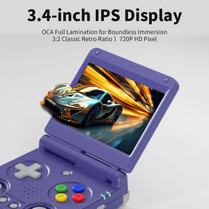 ANBERNIC RG34XXSP Flip Game Console with 3.4" Screen and Joystick