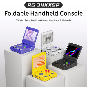 ANBERNIC RG34XXSP Flip Game Console with 3.4" Screen and Joystick