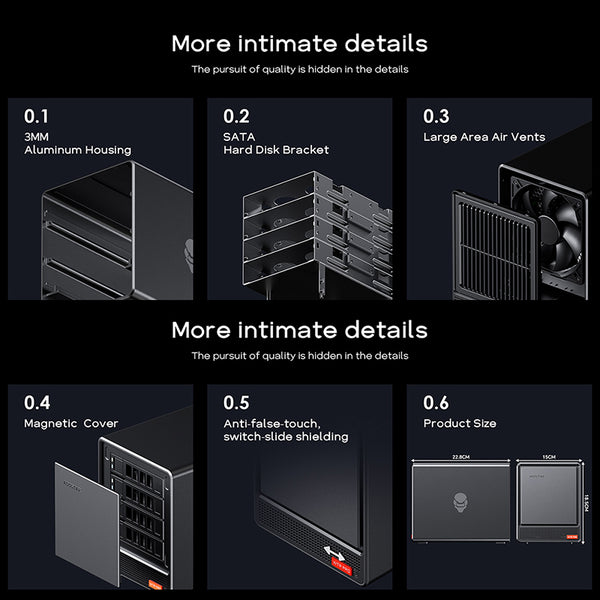 AOOSTAR WTR Pro 4 Bays NAS Mini PC with AMD Ryzen 7 Intel N150
