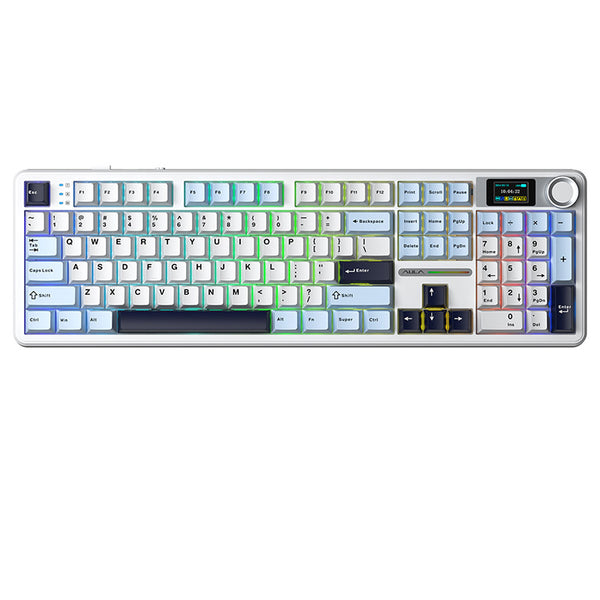 AULA F108 Pro Tri-mode LCD Display Mechanical Keyboard