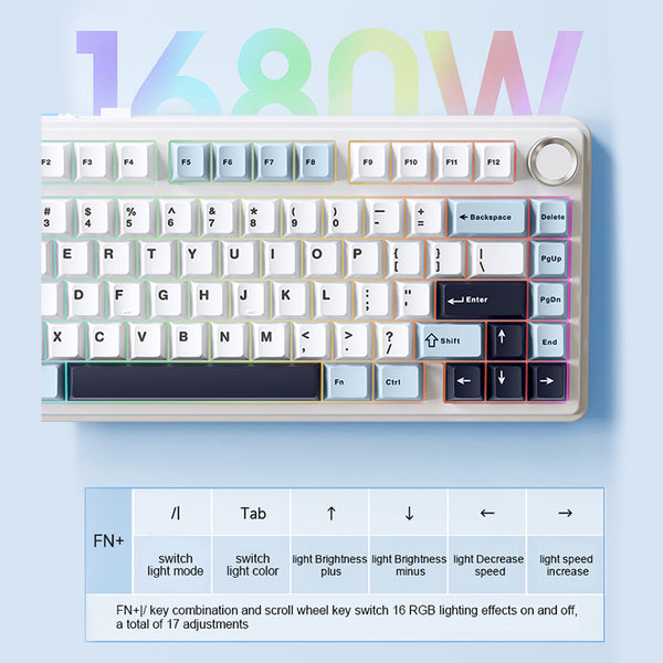 AULA F75 Wireless Creamy Mechanical Keyboard