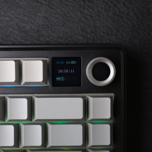 AULA F75 Max Creamy Thocky Mechanical Keyboard Tri-mode with TFT Screen