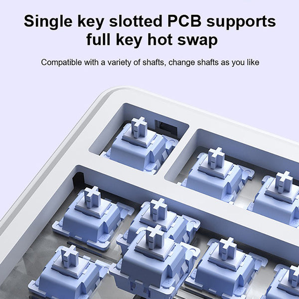 AULA F75 Max Creamy Thocky Mechanical Keyboard Tri-mode with TFT Screen