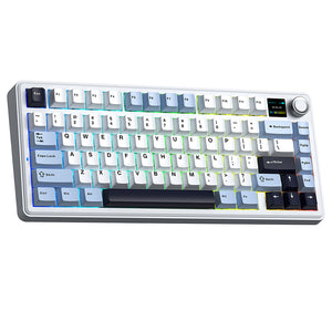 AULA F75 Max Creamy Thocky Mechanical Keyboard Tri-mode with TFT Screen