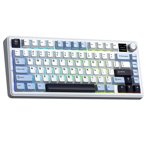 AULA F75 Max Creamy Thocky Mechanical Keyboard Tri-mode with TFT Screen