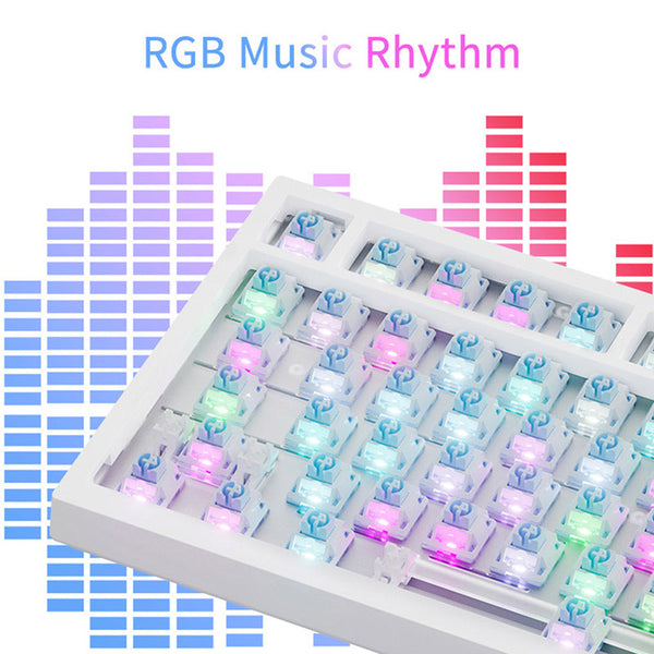 Ajazz AK820 Pro Mechanical Keyboard Creamy Keyboard