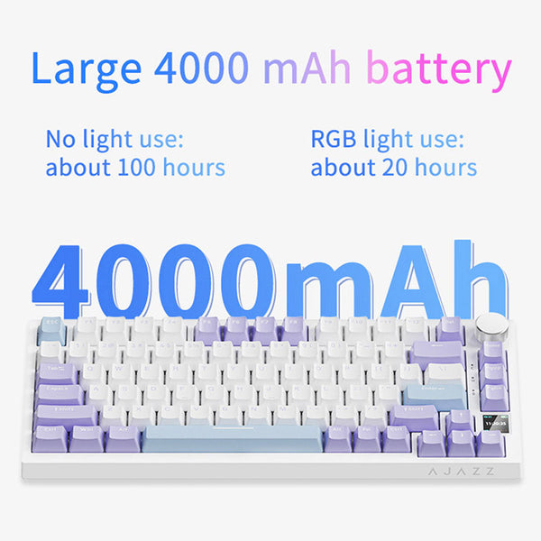 Ajazz AK820 Pro Mechanical Keyboard Creamy Keyboard