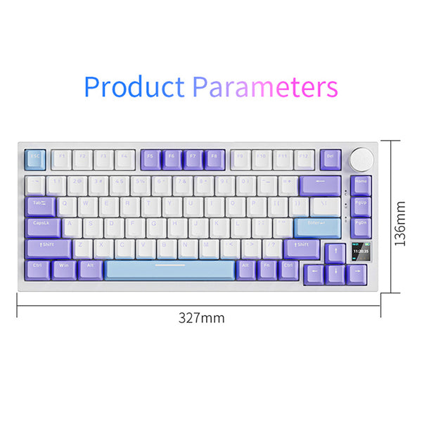 Ajazz AK820 Pro Mechanical Keyboard Creamy Keyboard