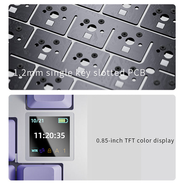 Ajazz AK820 Pro Mechanical Keyboard Creamy Keyboard