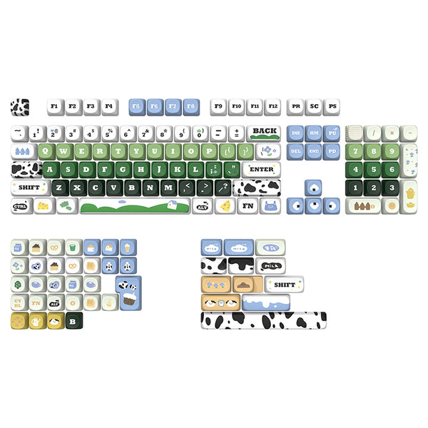 Gleekeys Cow Farm SOA Profile Keycap Set 146 Keys