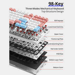 ACGAM DAGK 6098 Wireless Mechanical Keyboard