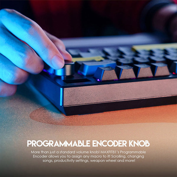 FANTECH MAXFIT81 MK910 Wireless Barebone DIY-Kit mit OLED-Bildschirm