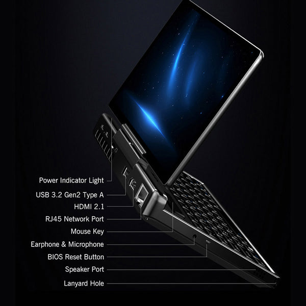 GPD MicroPC 2 Handheld Laptop Linux Compatibility Mini Work Computer