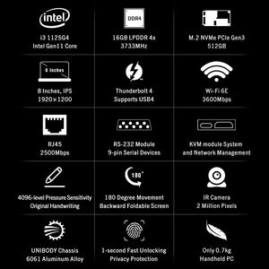 GPD Pocket 3 Handheld PC 2025 New with Intel Core i3