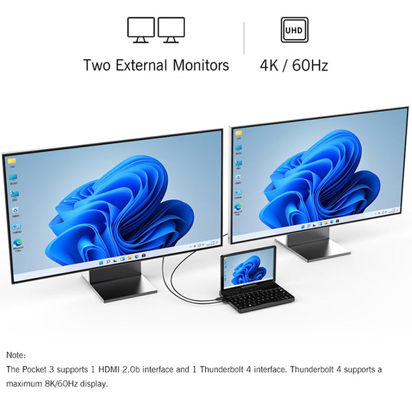 GPD Pocket 3 Handheld PC 2025 New with Intel Core i3