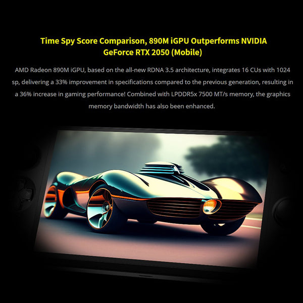 GPD Win 4 2025 Gaming Handheld PC Ryzen AI9 HX370