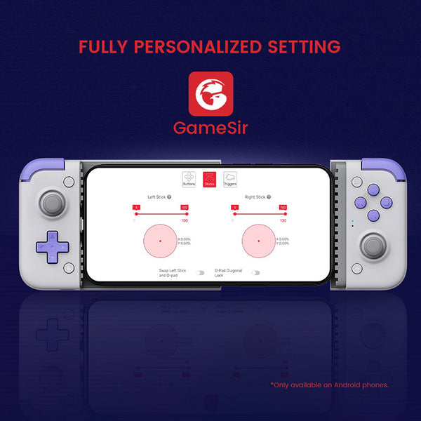 GameSir X2s Type-C Hall Effect Mobile Gaming Controller for iPhone 15 series, Android, and HarmonyOS phones