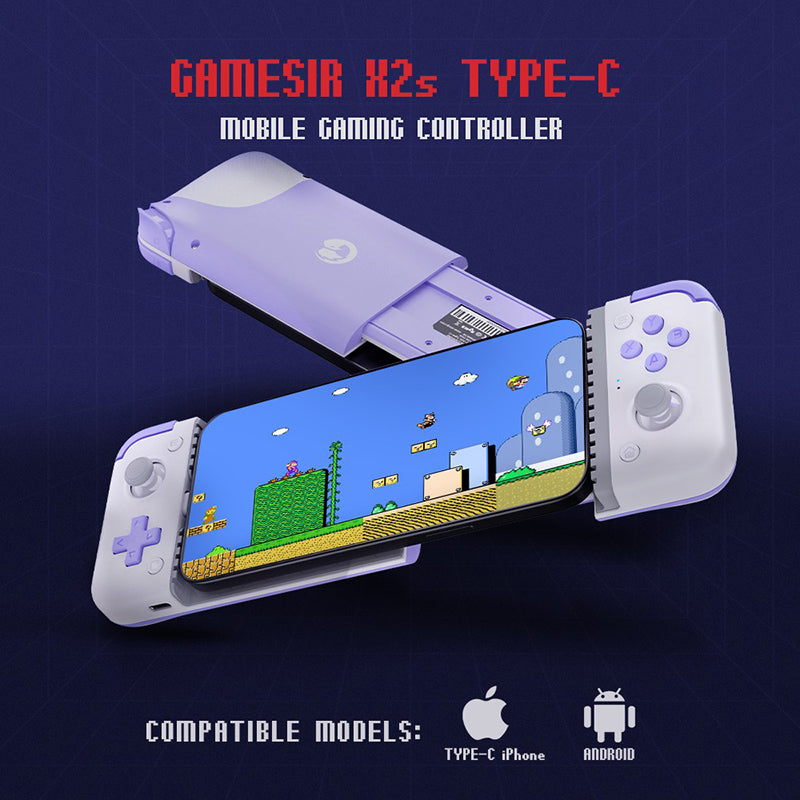 GameSir X2s Type-C Hall Effect Mobile Gaming Controller for iPhone 15 series, Android, and HarmonyOS phones