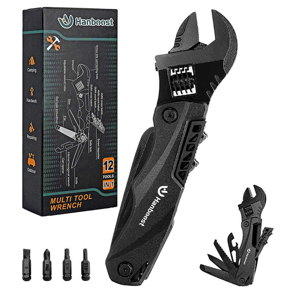 Hanboost M1 12-in-1 Multitool Wrench for Everyday Repairs and Outdoor Adventures