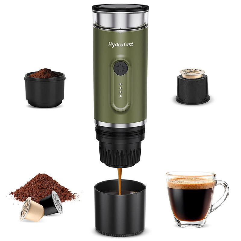 100 cup coffee maker reviews Hydrofast PO-100 Portable Espresso Maker Travel Coffee Machine