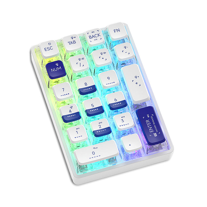 LEOBOG K21 Pudding Keycaps Wireless Number Pad - WhatGeek