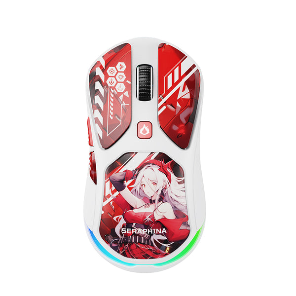 LINGBAO M7 Anime Wireless Gaming Mouse Ellinia Lucynirel Seraphina