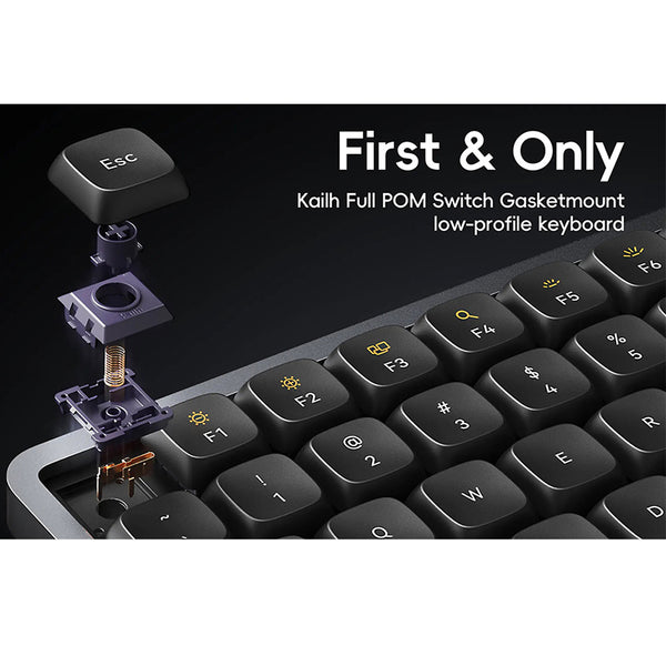 Ajazz AC067 マウンテン ブルー ガスケット メカニカル キーボード