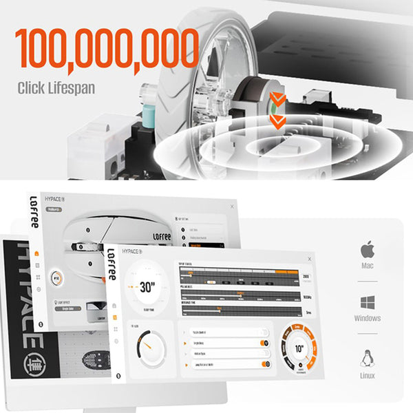 Lofree Hypace PAW3950 Dual 8K Ultralight Gaming Mouse