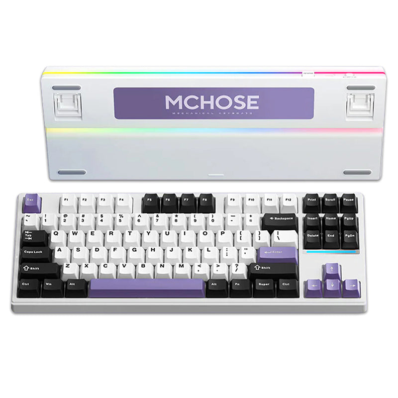 MCHOSE_K87_Wireless_Gasket_Mechanical_Keyboard_Purple