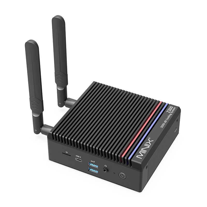 MINIX Z300-0dB Fanless Mini PC Intel Alder Lake-N N300 - WhatGeek