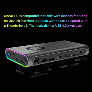 One Netbook ONEXGPU e-GPU Docking Station with AMD Radeon RX 7600M XT GPU