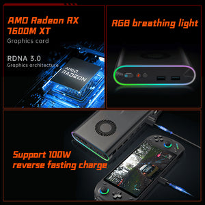 One Netbook ONEXGPU e-GPU Docking Station with AMD Radeon RX 7600M XT GPU