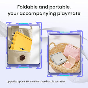 Powkiddy V90S Flip Handheld Game Console Linux System