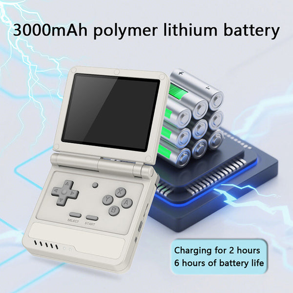 Powkiddy V90S Flip Handheld Game Console Linux System