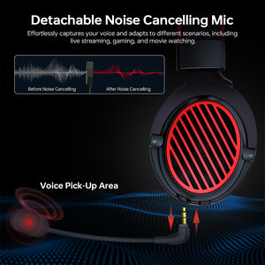 Redragon H540 7.1 Surround Sound Open-Back Wired Gaming Headset