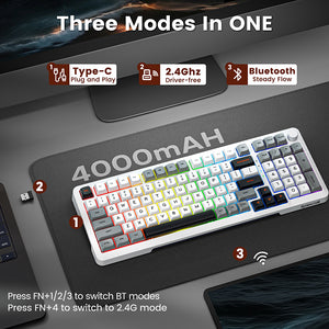 Redragon K688 Mechanical Creamy Keyboard with Konb