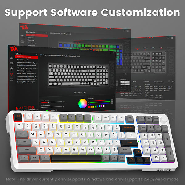 Redragon K688 Mechanical Creamy Keyboard with Konb
