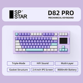 SP-STAR D82 PRO HiFi Wireless Mechanical Keyboard